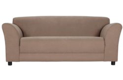 HOME Jenna Large Fabric Sofa - Mink